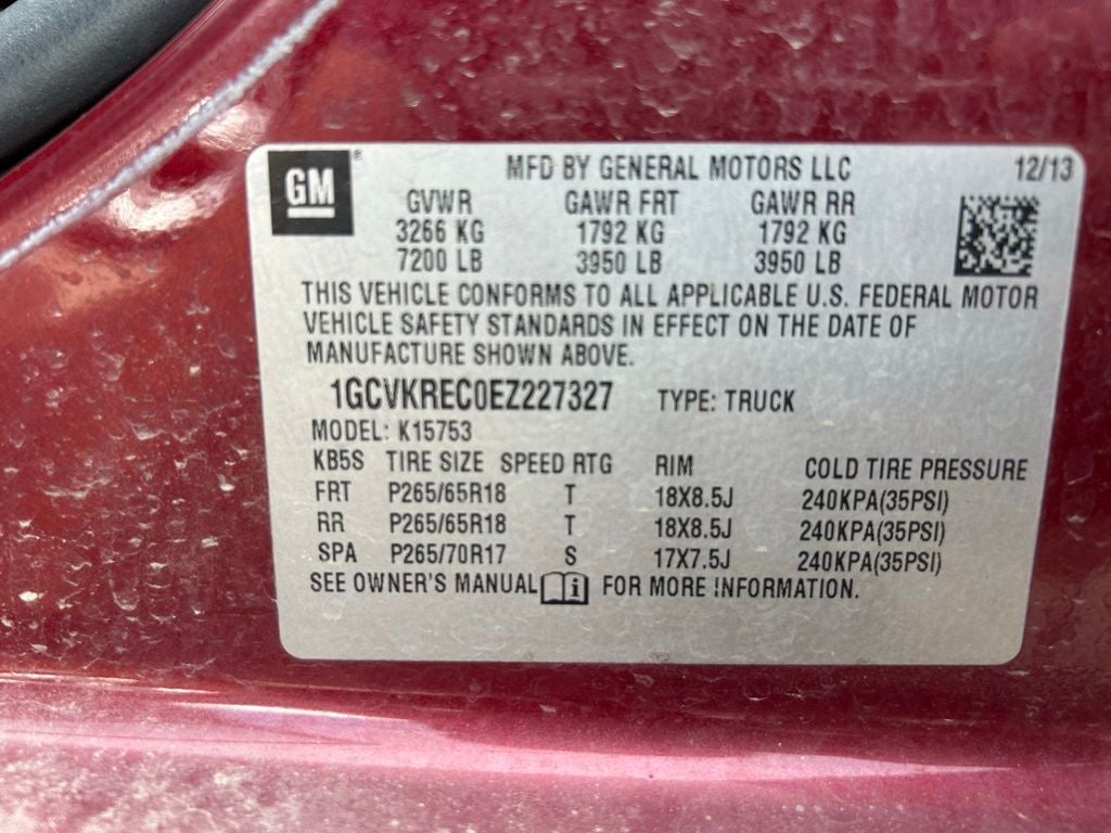 2014 Chevrolet Silverado 1500 LT LT2